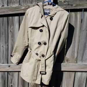 Trench Coat With Hood